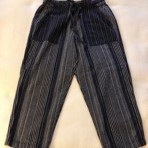 Cropped wide leg pants